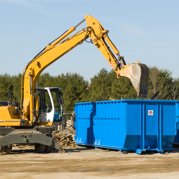 are there any restrictions on where a residential dumpster can be placed in Tennant CA